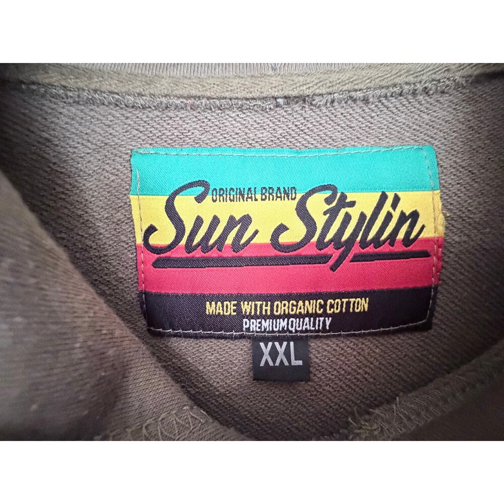 Sun Stylin Jamaica Lion Hoodie Mens XXL - Picture 3 of 6